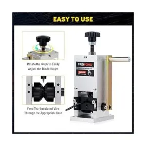 CREWORKS Máquina peladora manual de alambre de desecho_5