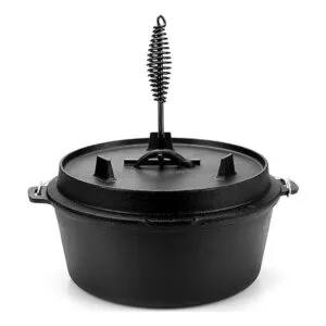 DARTMOOR Horno holandés de hierro fundido presazonado de 9_2