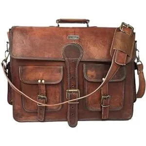 DHK Bolso bandolera de cuero para computadora de 18.0 in_2