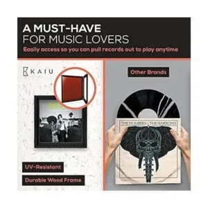 KAIU Marco de discos de vinilo Marcos de álbum de madera_5