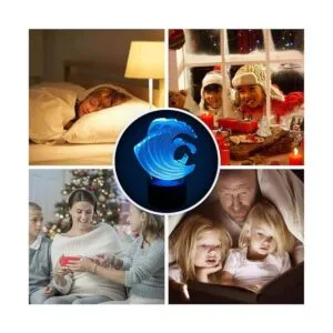 LECO TECH Lámpara de noche para surf con ilusión 3D_7