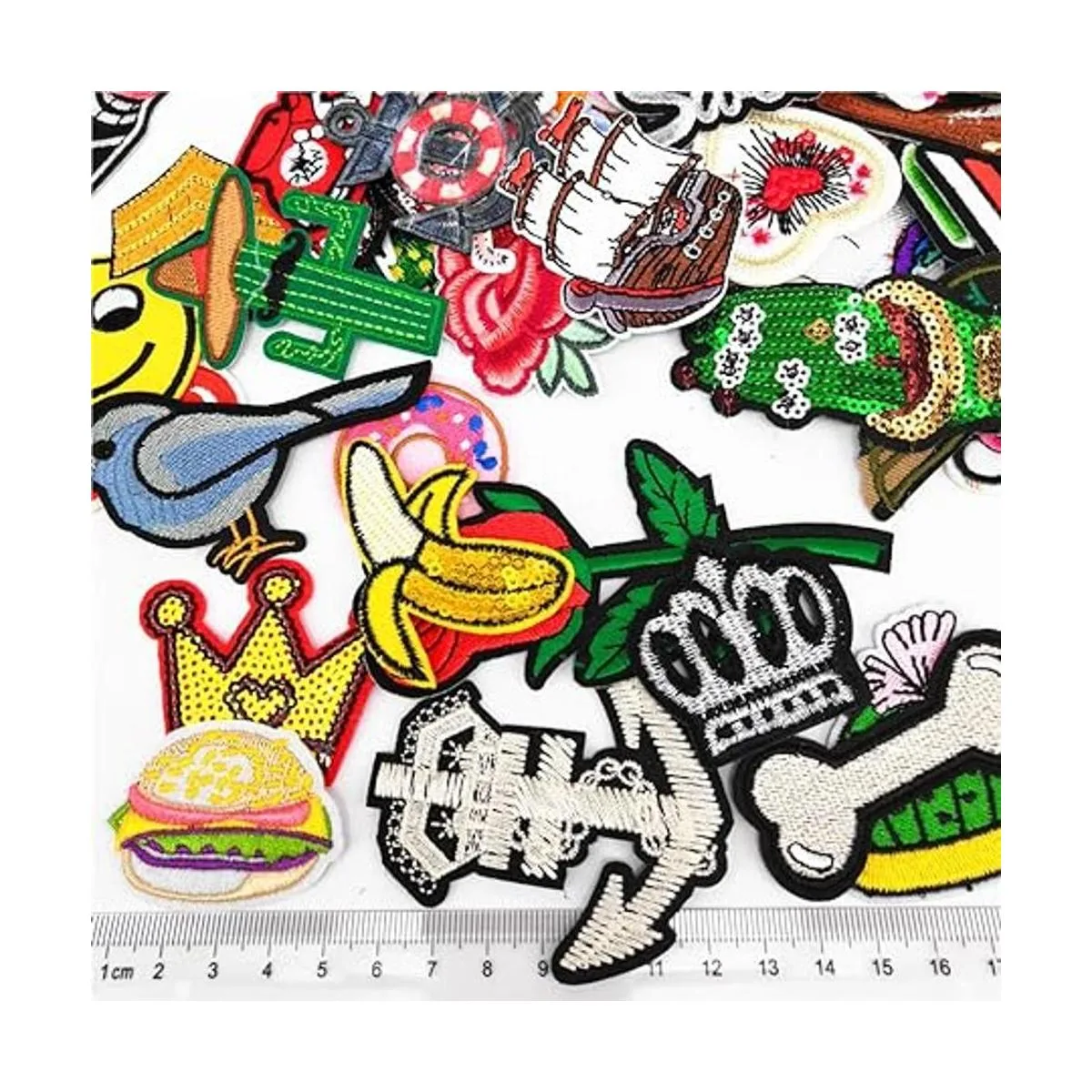 Dandan DIY 100 parches bordados al azar parches para_4