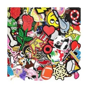 Dandan DIY 100 parches bordados al azar parches para_3