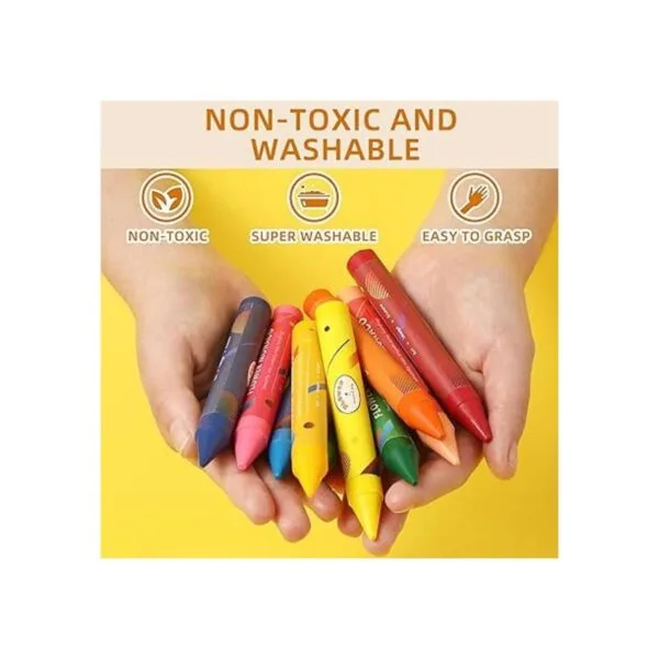 Crayones gigantes Jumbo no tóxicos fáciles de sostener y_4