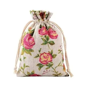 Pangda Paquete de 30 bolsas pequeñas con cordón de rosa de_4