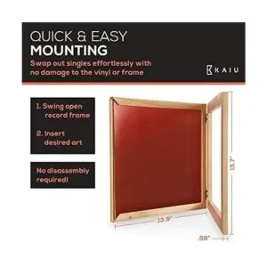 KAIU Marco de discos de vinilo Marcos de álbum de madera_3