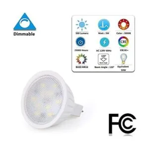 MR16 LED regulable GU5.3 LED 5000K luz de día 5 W_2