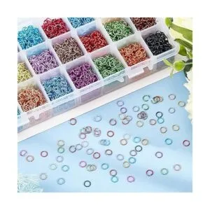 PH PandaHall 8400 anillos de aluminio para saltar de 0.236_7