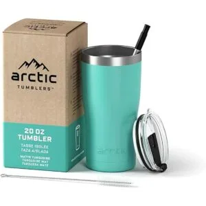 Arctic Tumblers Vaso de acero inoxidable para camping y_1