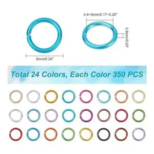 PH PandaHall 8400 anillos de aluminio para saltar de 0.236_2