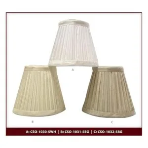 Royal Designs Inc. CSO10305WH lámpara de araña plisada_4