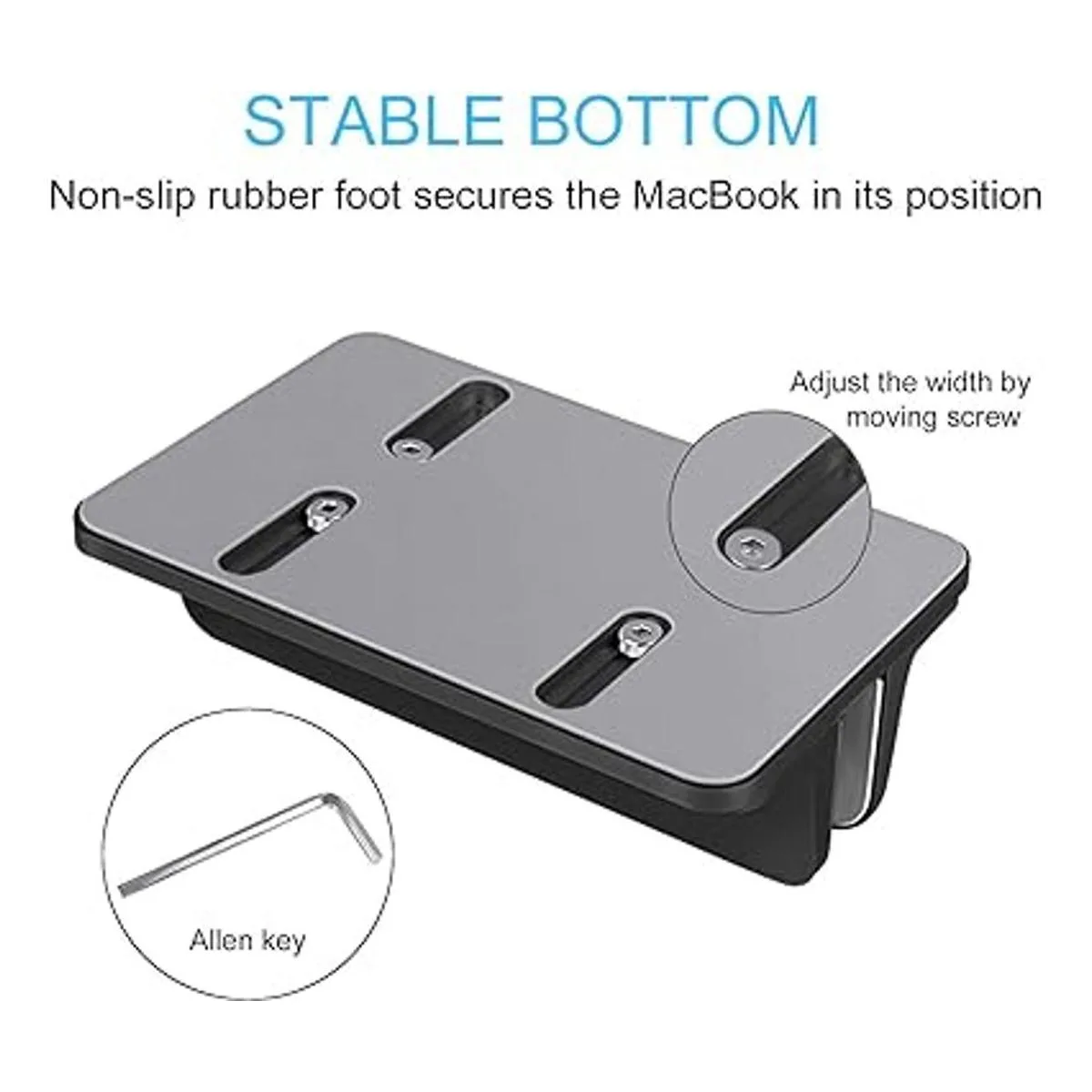 JARLINK Soporte vertical para laptop soporte ajustable_5