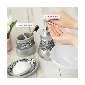 Creative Scents Set de níquel cepillado plateado_5