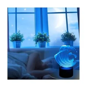 LECO TECH Lámpara de noche para surf con ilusión 3D_4