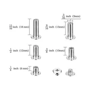 Pangda Juego de 80 tornillos de poste de encuadernación_3