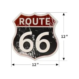 HANTAJANSS Route Señal retro para decoración de pared 66_3