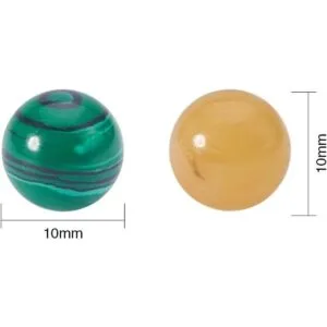 NBEADS 100 cuentas de piedras preciosas naturales sin_3