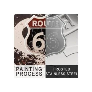 HANTAJANSS Route Señal retro para decoración de pared 66_2