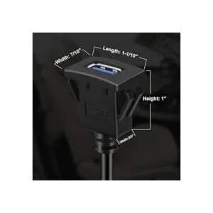 BATIGE Cable de extensión cuadrado de un solo puerto USB_4
