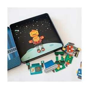 Petit Collage Juego magnético Robot Remix Mix Match_6