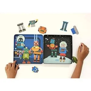 Petit Collage Juego magnético Robot Remix Mix Match_3