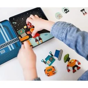 Petit Collage Juego magnético Robot Remix Mix Match_5