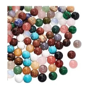 NBEADS 100 cuentas de piedras preciosas naturales sin_1