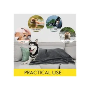 KinHwa Toalla de microfibra súper absorbente para perros_4