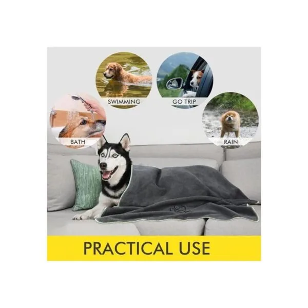 KinHwa Toalla de microfibra súper absorbente para perros_4