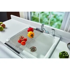 Farberware Alfombrilla enrollable para secar platos sobre_4