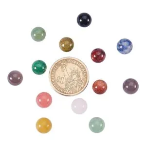 NBEADS 100 cuentas de piedras preciosas naturales sin_5