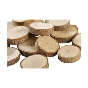 Gmark Rebanadas de madera natural de 1 a 1.5 pulgadas_1