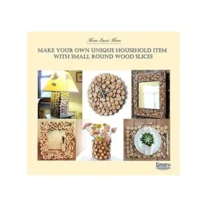 Gmark Rebanadas de madera natural de 1 a 1.5 pulgadas_3