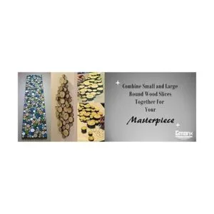 Gmark Rebanadas de madera natural de 1 a 1.5 pulgadas_2