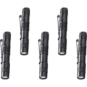 5 linternas LED con clip linterna de bolsillo para_1