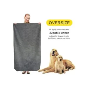 KinHwa Toalla de microfibra súper absorbente para perros_2
