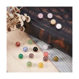 NBEADS 100 cuentas de piedras preciosas naturales sin_6