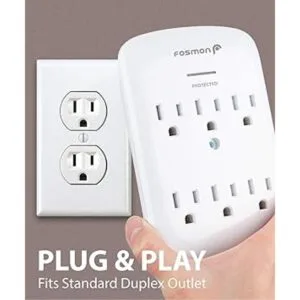 Fosmon Protector contra sobretensiones de 6 tomas 1200_5