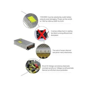 ALITOVE Adaptador de fuente de alimentación DC 12 V 10 A_4