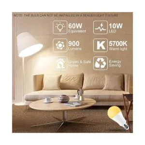 SUNNEST Bombilla LED que cambia de color 900 lm regulable_5