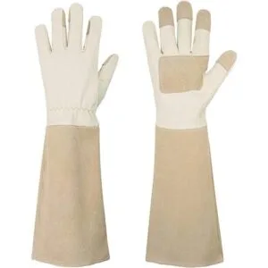 Guantes de poda largos para hombres y mujeres piel de_1