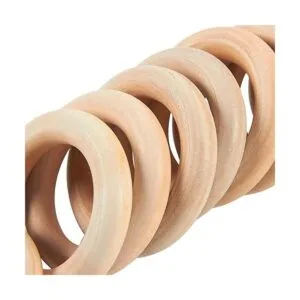Paquete de 20 anillos de madera natural sin terminar para_6