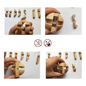 Shuyue Rompecabezas de madera hecho a mano con bola_2