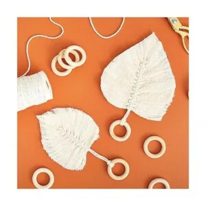 Paquete de 20 anillos de madera natural sin terminar para_3