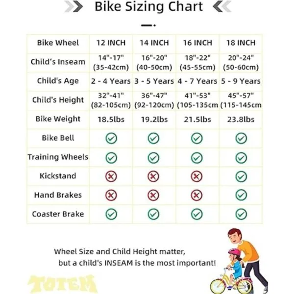 JOYSTAR Totem Kids Bike for 29 Years Old Boys Girls BMX_6
