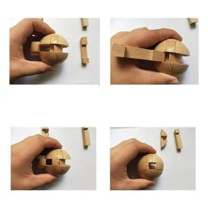 Shuyue Rompecabezas de madera hecho a mano con bola_5