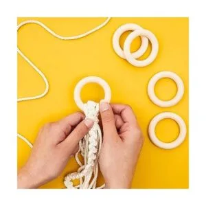 Paquete de 20 anillos de madera natural sin terminar para_2