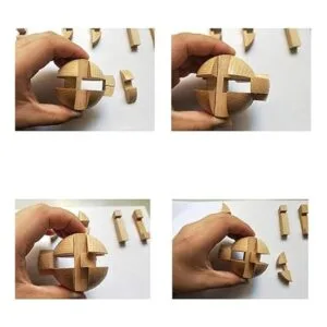 Shuyue Rompecabezas de madera hecho a mano con bola_4