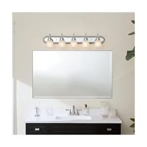 Kichler Lighting 5339CHS Baño de cinco luces cromado_2
