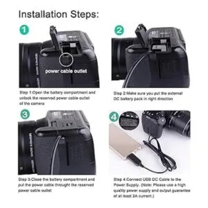 DKX1 Kit de adaptador de CA USB NPBX1 para Sony Cybershot_3